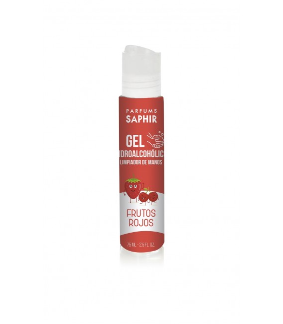 GEL HIDROALCOHÓLICO LIMPIADOR DE MANOS FRUTOS ROJOS 75ML.